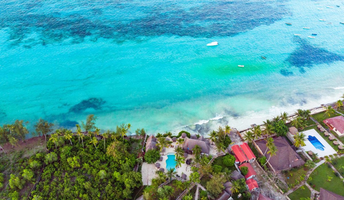 aerial-view-Zanzibar-beach